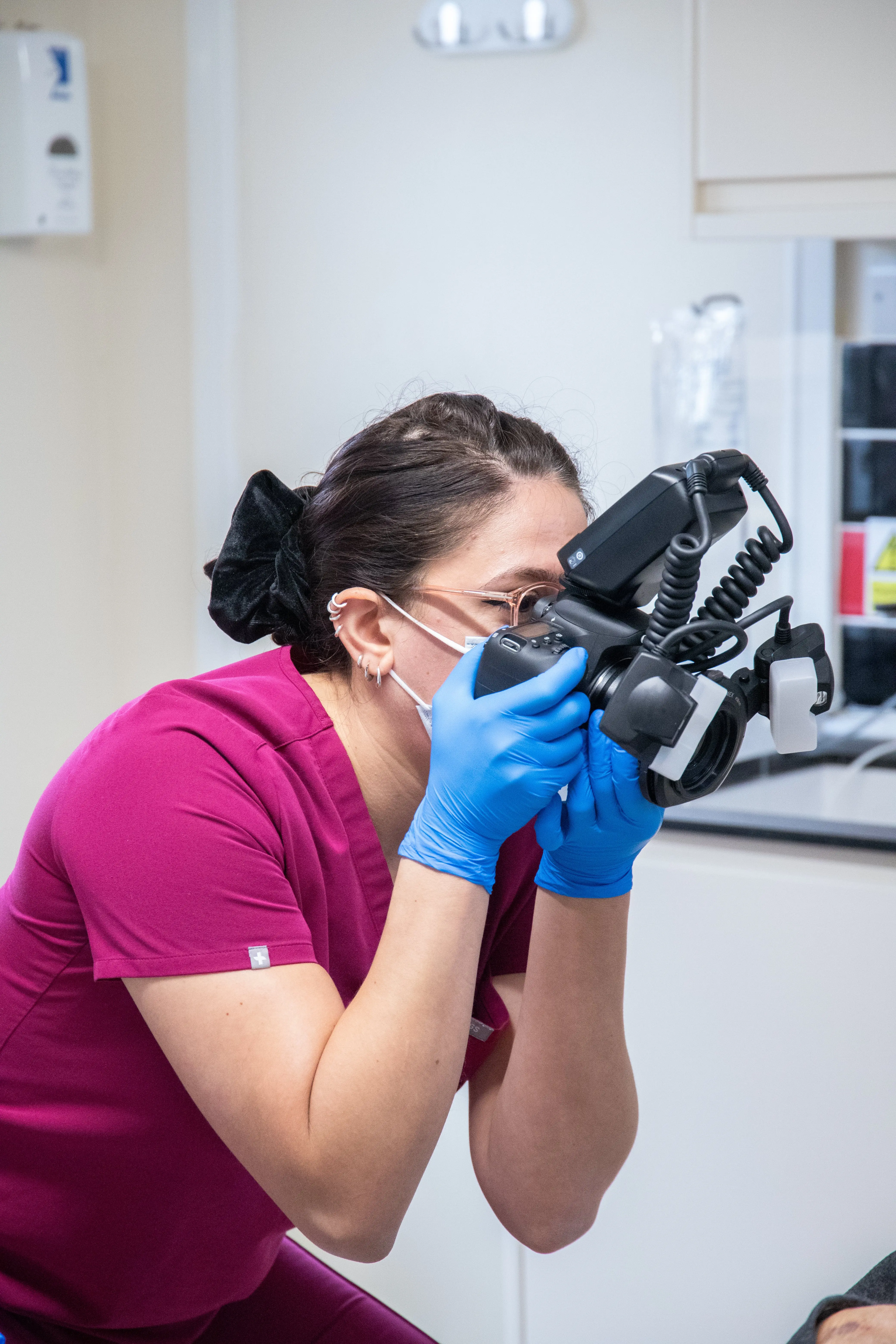 Experienced dental team consulting with a patient at Taverham Dental