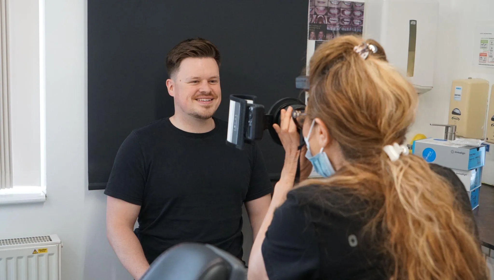 Clinical photography during Invisalign treatment at Taverham Dental