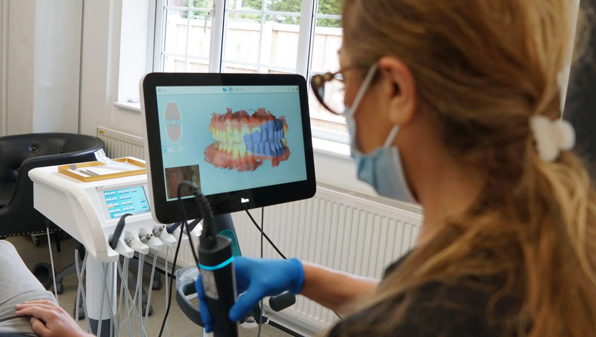 iTero 3D scan monitor during Invisalign consultation